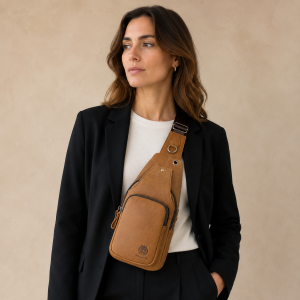 Brusttasche Damen Leder