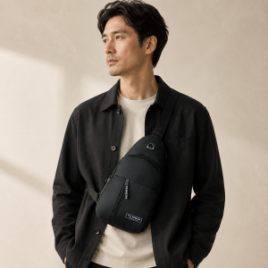 Brusttasche Herren Schwarz