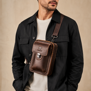 Brusttasche Mit Breitem Gurt
