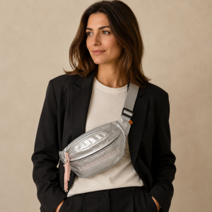 Brusttasche Silber